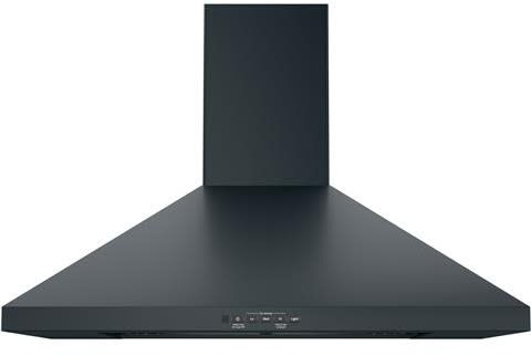 GE JVW5301BJTS 30 Wall-Mount Pyramid Chimney Hood with 350 CFM Venting System with Boost Electronic Backlit Controls Dual Halogen Cooktop Light Night