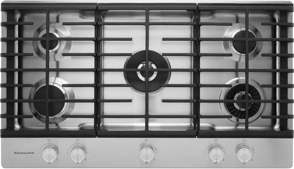 KitchenAid 36'' 5-Burner Gas Cooktop with Griddle