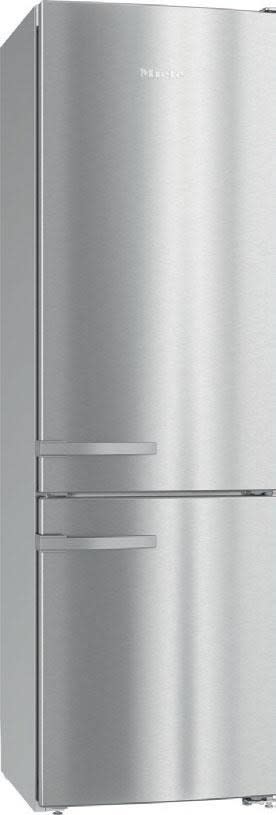 Miele black fridge top freezer