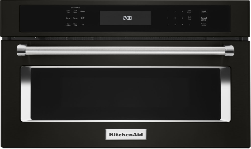 KitchenAid KMBP107EBS 27 Inch Built in Microwave Oven with 1.4 Cu