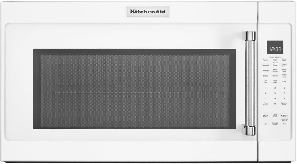 KitchenAid KMHS120EWH 30 Inch Over the Range Microwave Oven with