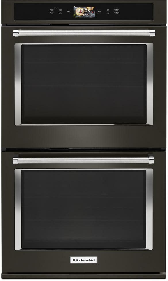KitchenAid 30 Single Wall Oven with Even-Heat True Convection (Black Stainless)