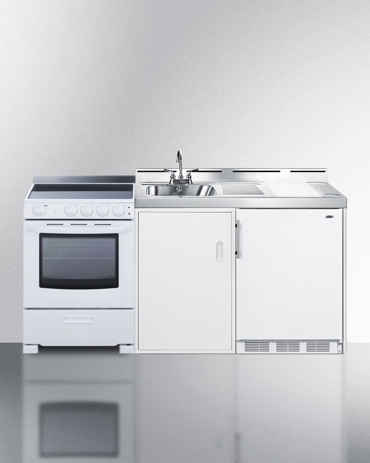 All in one kitchen new arrivals sink stove fridge