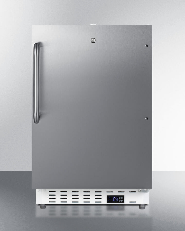 Summit SCF505SSTBADA 20 Inch Commercial All Freezer with 2.47 Cu