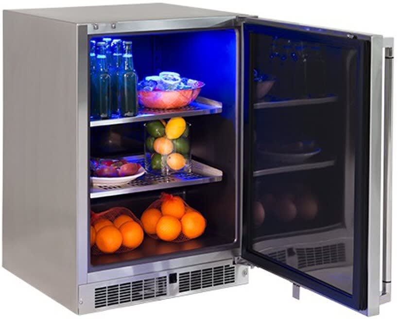 Lynx LN24REFR 24 Inch Built In Outdoor Refrigerator with 5.3 Cu