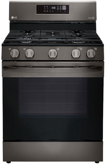 LG LRGL5823D 30 Inch Gas Smart Range with 5 Sealed Burners, 5.8 Cu. Ft.  Convection Oven Capacity, Storage Drawer, Continuous Grates, Air Fry, Self  Clean & EasyClean®, Wi-Fi Enabled, SmartDiagnosis™, Griddle, and