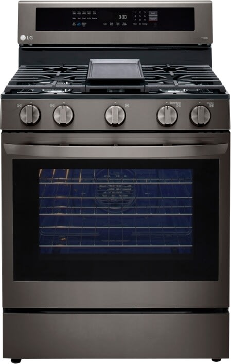 LG 5.8-cu ft GAS Convection Smart Range, Stainless Steel