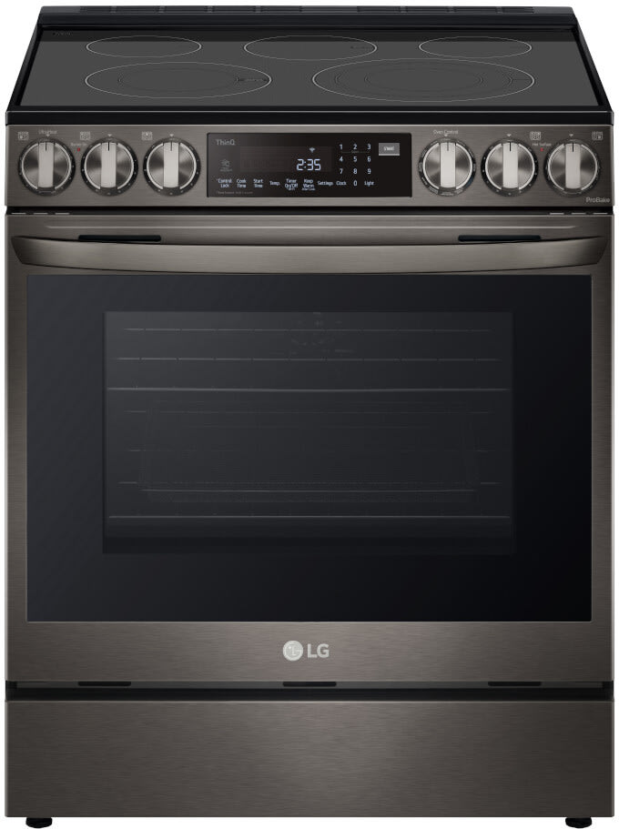 LG 30 in. 6.3 cu. ft. Smart Air Fry Convection Oven Slide-In Electric Range  with 5 Radiant Burners - Stainless Steel