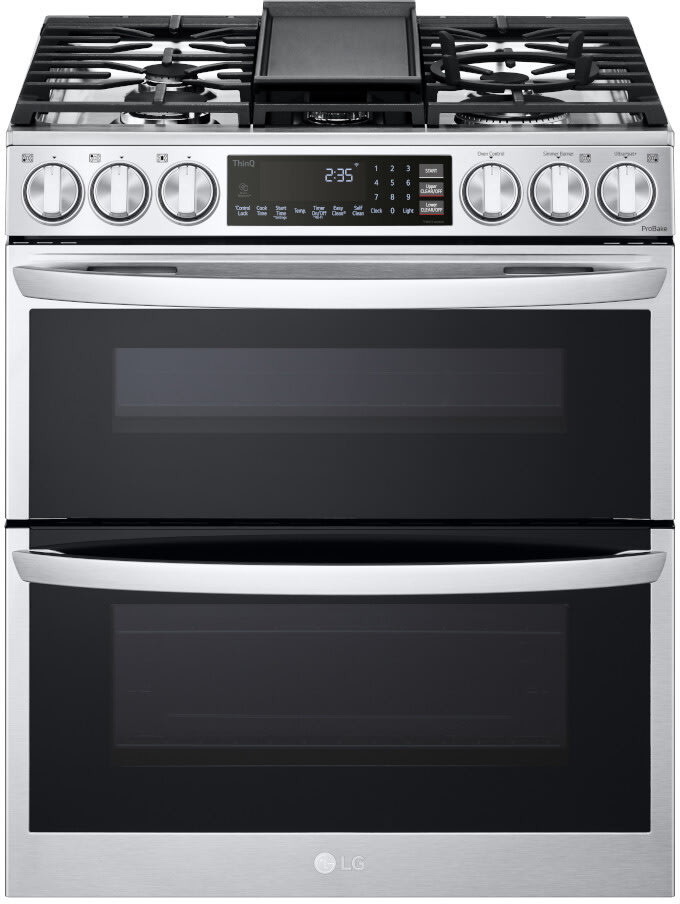 30 inch double oven gas range sale