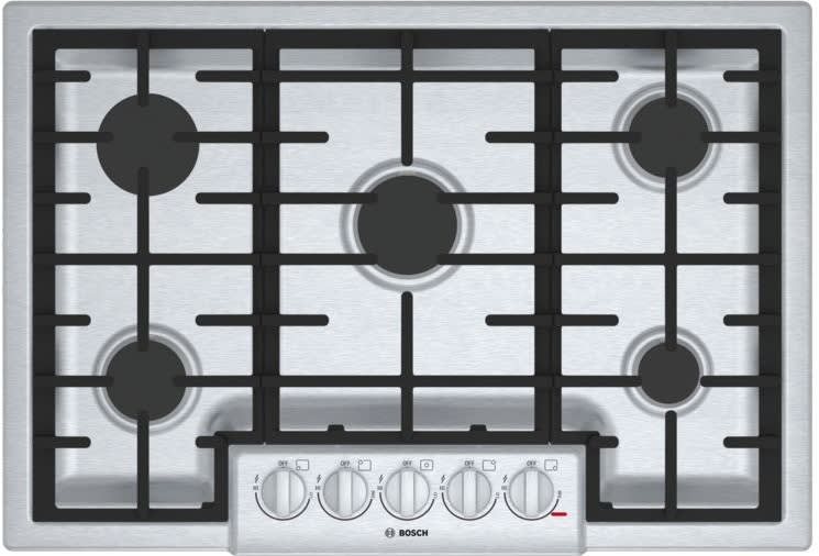 Bosch NGM8056UC 30 Inch Gas Cooktop with 5 Sealed Burners Cast