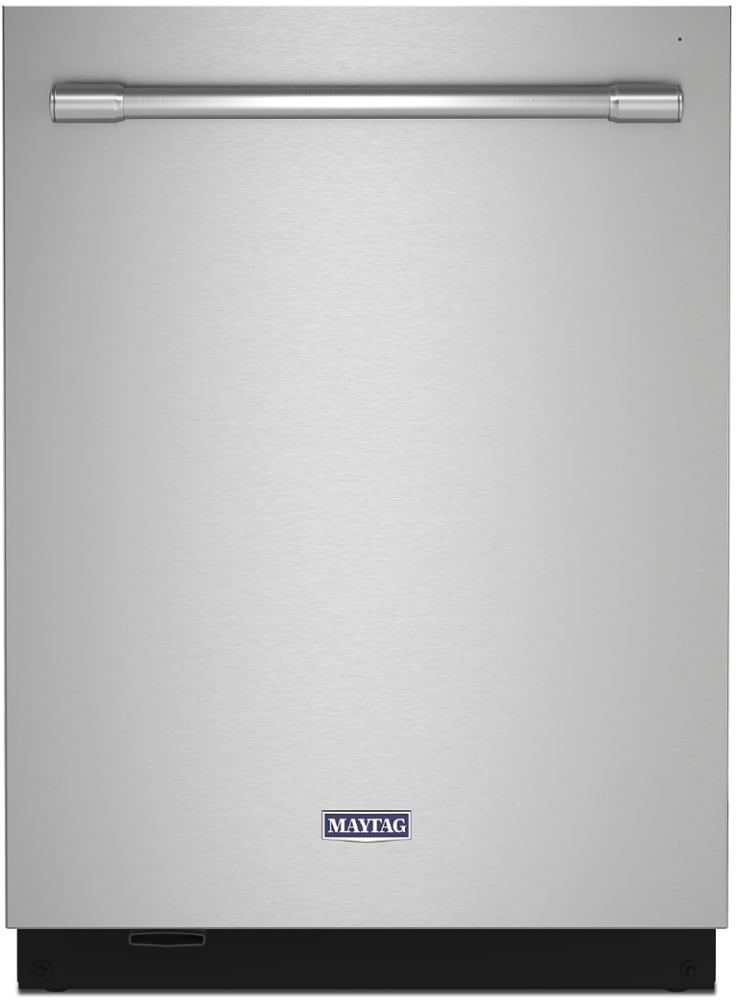 Maytag top control dishwasher with third level rack and dual power filtration stainless steel shop