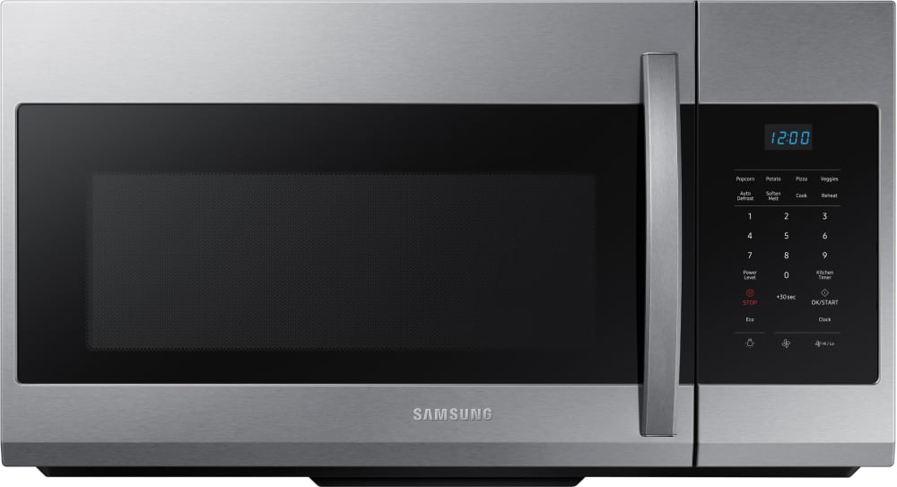 Samsung 30 1.7 Cu. Ft. Over-the-Range Microwave with 10 Power Levels & 300  CFM - Black Stainless Steel