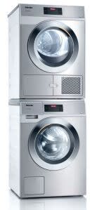 Miele MIWADRE9083SS Stacked Washer Dryer Set with Front Load