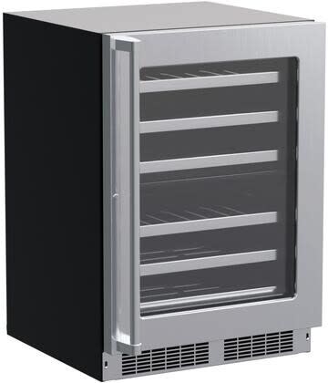 Marvel MPWD424SG31A 24 Inch Built-In Dual Zone Wine Cooler with 40  