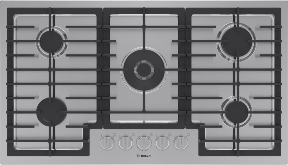 Bosch 800 Series 36 Built-In Gas Cooktop with 5 Burners in