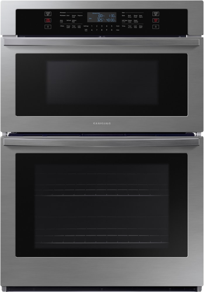 Samsung 30 in. 7 cu. ft. Electric Smart Oven/Microwave Combo Wall Oven With  Self Clean - Stainless Steel