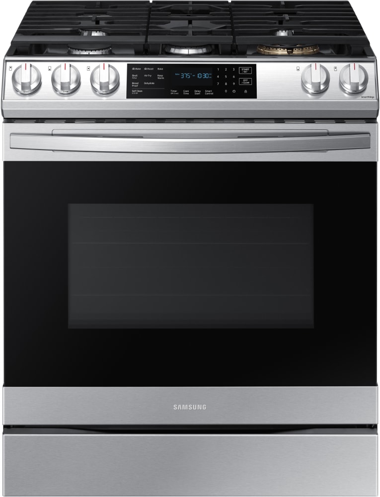 Samsung NX60T8511SS 30 Inch Slide In Smart Gas Range with 5 Sealed