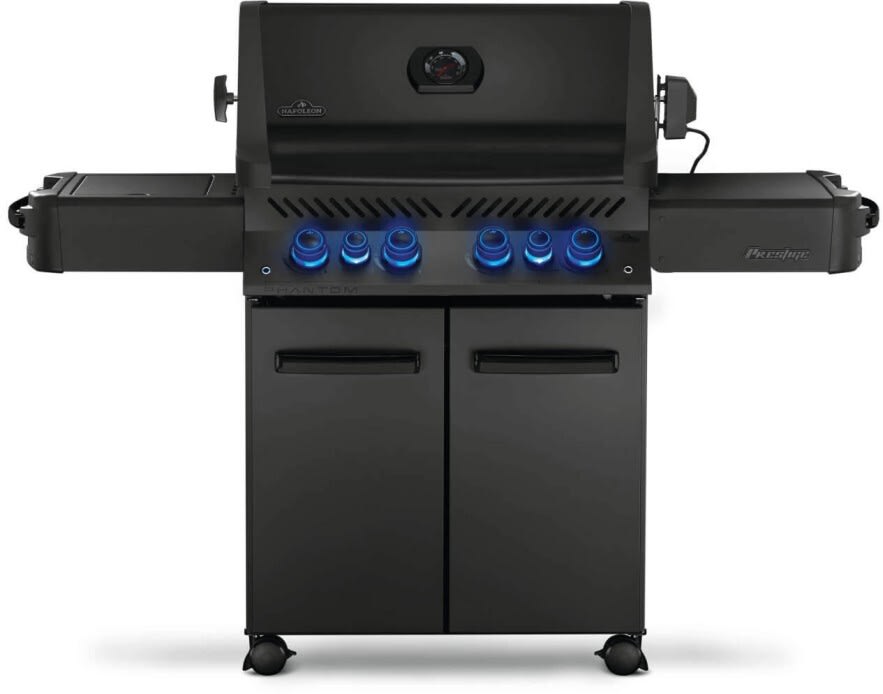 6-Burner BBQ Liquid Propane Gas Grill with Sear Burner and Side Burner Blue