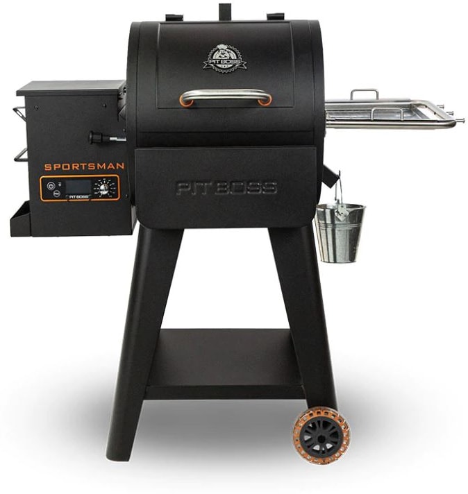 Pit Boss 10532 49 Inch Wood Pellet Grill with 542 Sq. In. Cooking Surface, Cast  Iron Grates, 8-in-1 Cooking Versatility, Fan Forced Convection, Dial-In  Digital Control, Flame Broiler Lever, Removable Side Shelf