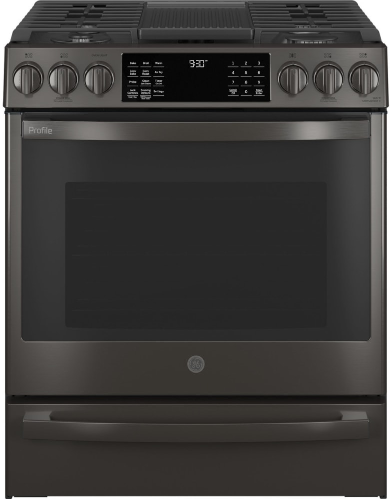 GE 30 in. 5.6 cu. ft. Smart Air Fry Convection Oven Slide-In Gas