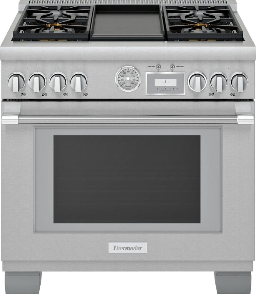 Thermador PRG364WDG 36 Inch Freestanding Professional Gas Smart