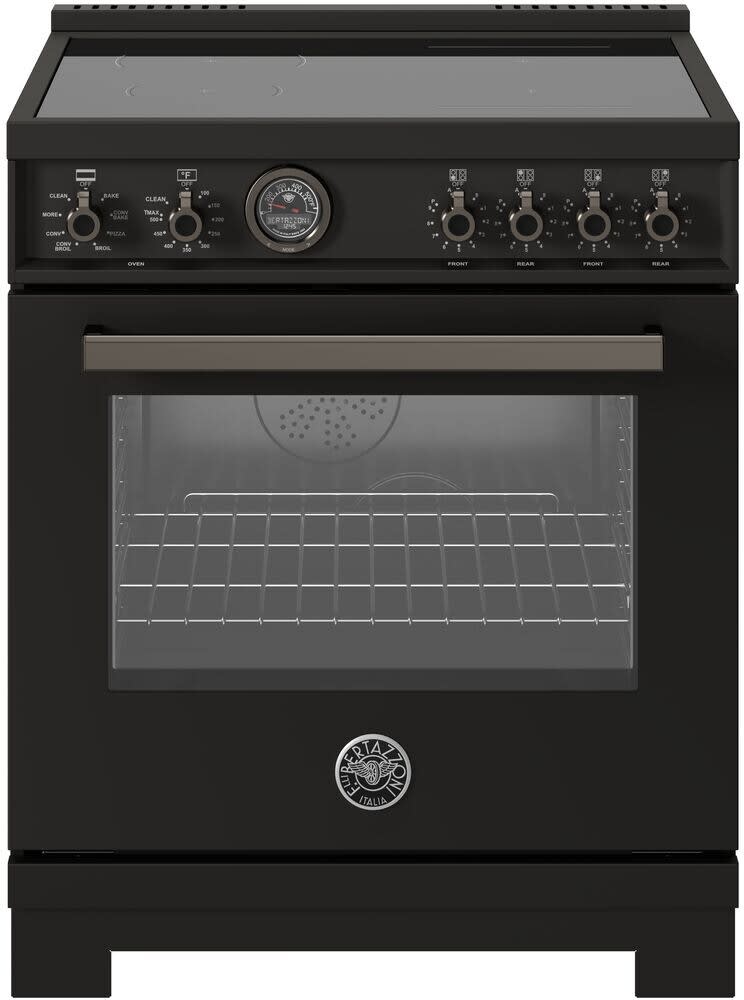 Bertazzoni - PRO304IFEPART - 30 Professional Series range - Electric oven  - 4 induction burners - Orange-PRO304IFEPART