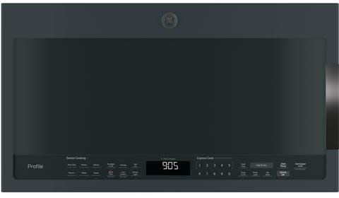 Black slate over outlet the range microwave