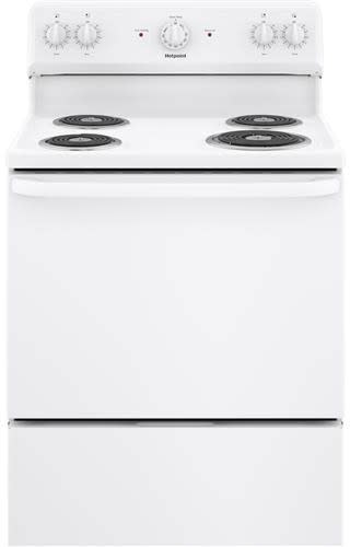 Hotpoint RBS160DMWW 30 Inch Freestanding Electric Range with