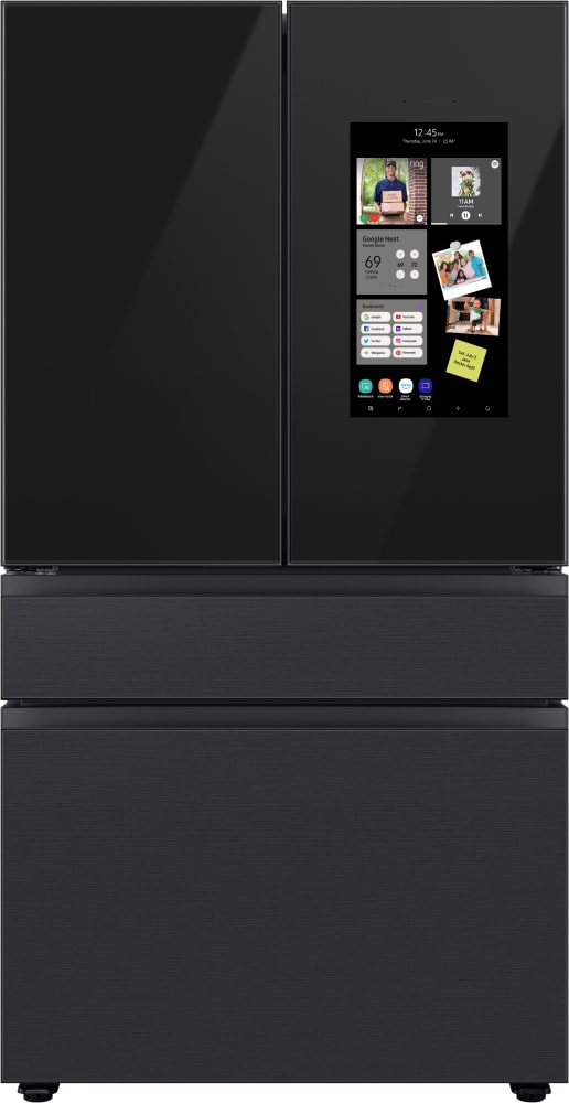 Samsung smart fridge black deals