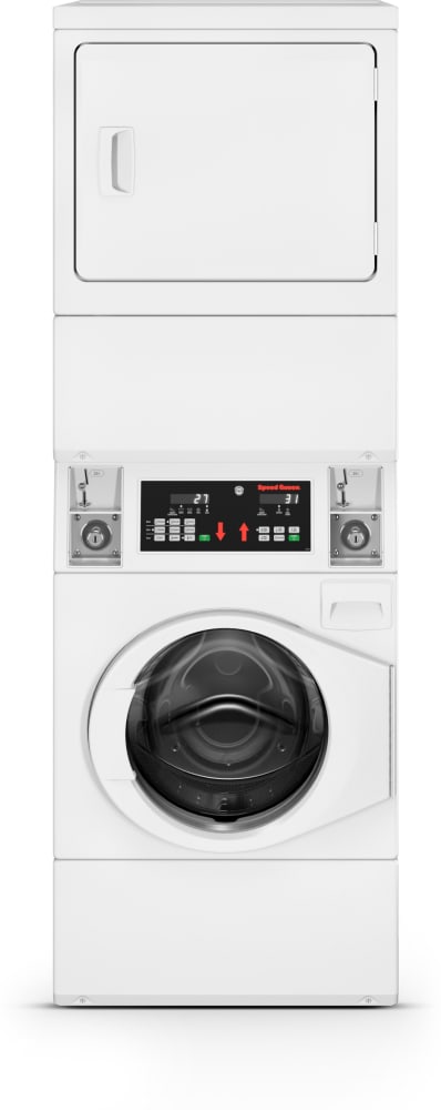 Coin operated stackable clearance washer and dryer