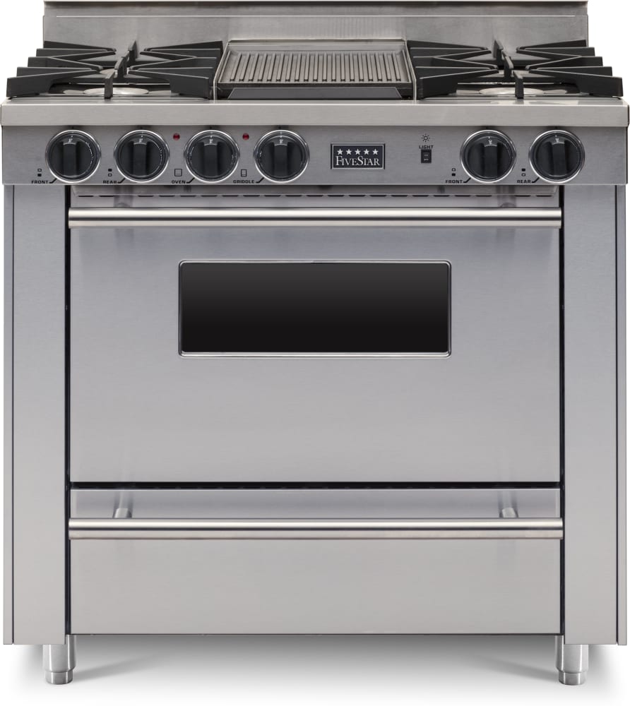 36 Gas Pro Range with 4 Burners and Griddle