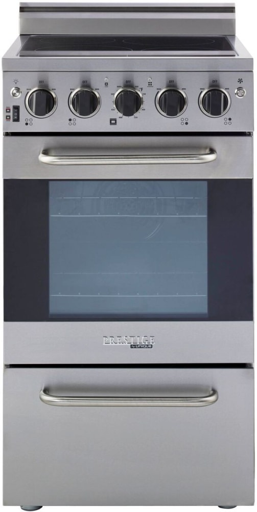 Unique Appliances Prestige 20 in. 1.6 Cu. ft. Electric Range with Convection Oven in Stainless Steel, Silver