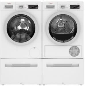 Bosch Compact Washer with Pedestal Drawer White