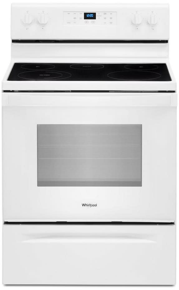 Whirlpool WFE525S0JW 30 Inch Freestanding Electric Range with 5