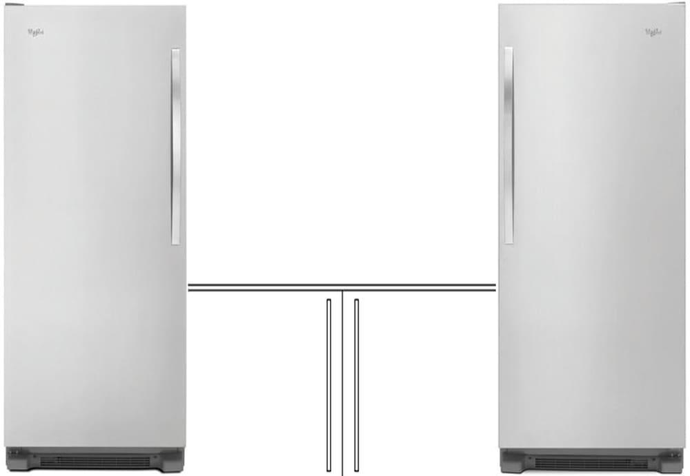 Separate fridge freezer combo sale