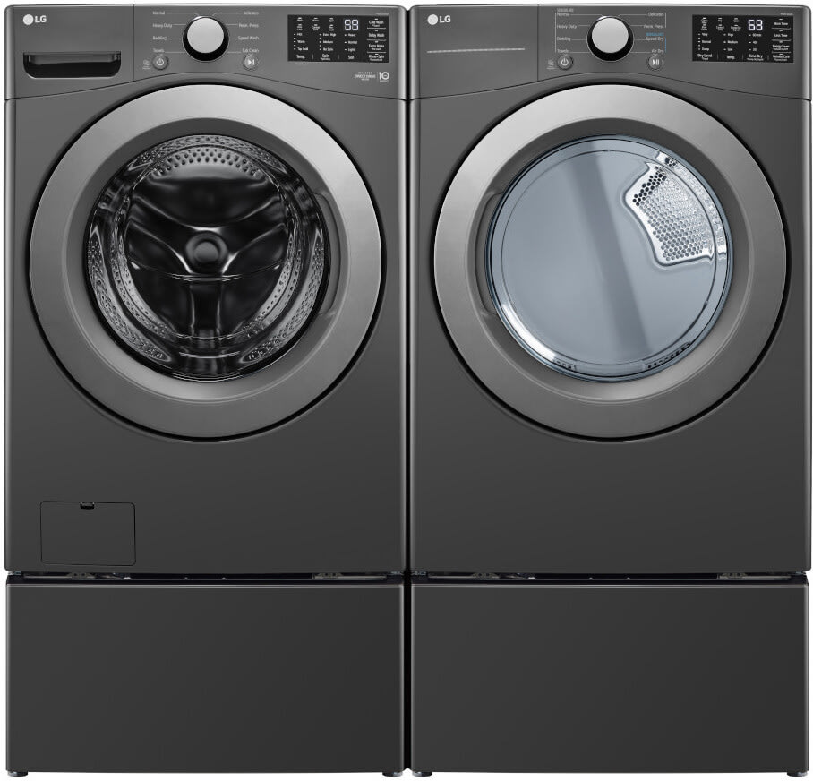 LG LGWADRGM34711 Side by Side on Pedestals Washer Dryer Set with