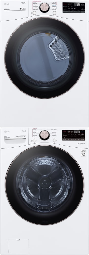 LG LGWADREW40004 Stacked Washer Dryer Set with Front Load Washer