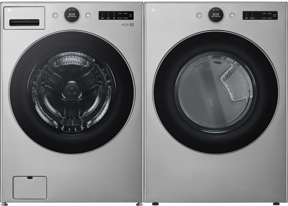 LG Front Load WashTower™ Washer & Electric Dryer Combo (Black)