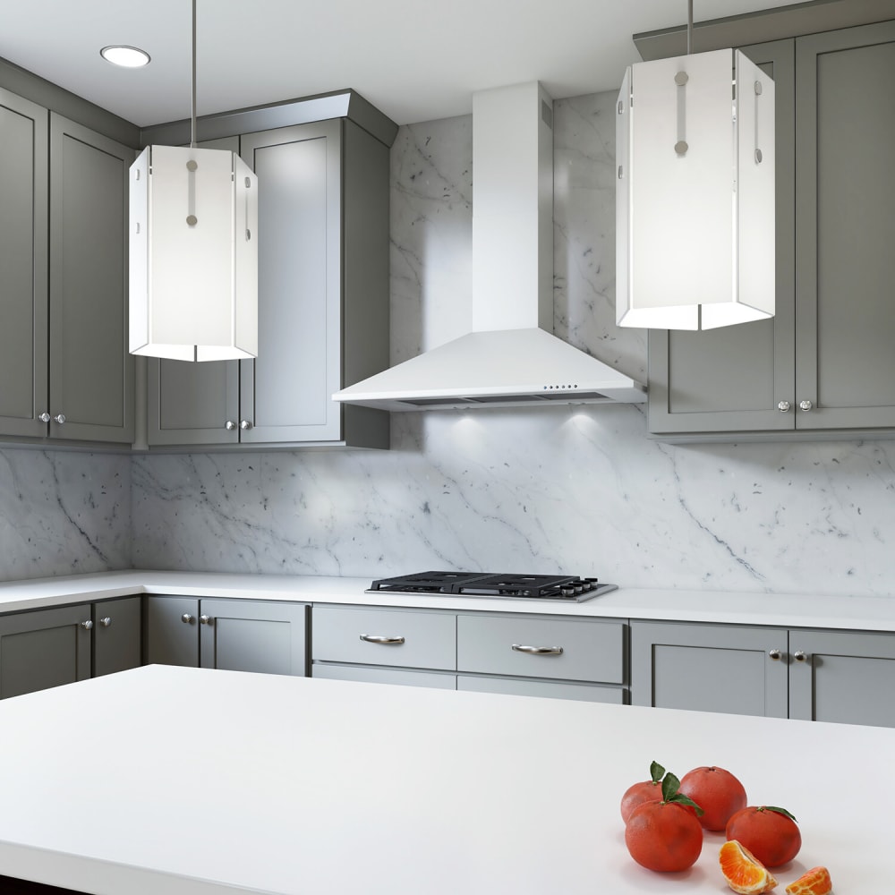 XO XOB36WC Wall Mount Chimney Range Hood with 4 Speed 395 600 CFM