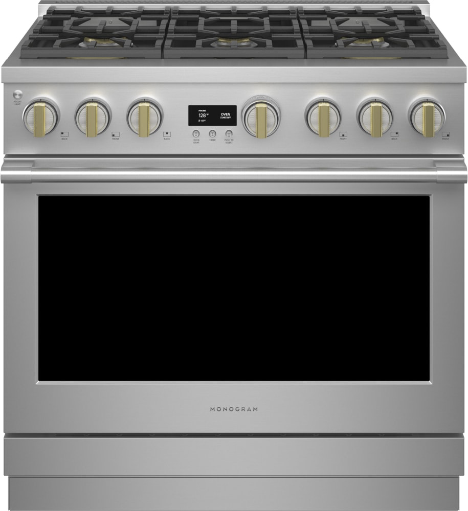 Monogram ZDP366NTSS 36 Inch Freestanding Professional Dual Fuel 