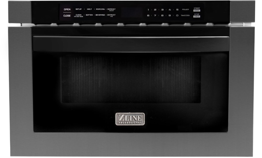 Zline black cheap stainless microwave drawer