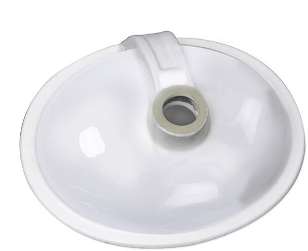Nantucket Sinks GB13X10W 13 Inch Undermount Bottom Glazed Ceramic