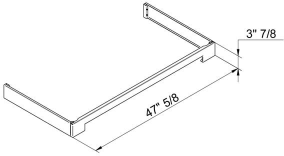 Bertazzoni TKP48X 48 Inch Toekick Panel for Professional and