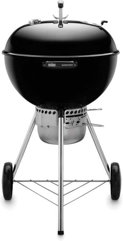 Weber 14501001 Master Touch 22 Inch Freestanding Charcoal Grill with 443 sq. in. Cooking Area GBS Cooking Grate Warming Rack and Tuck Away Lid