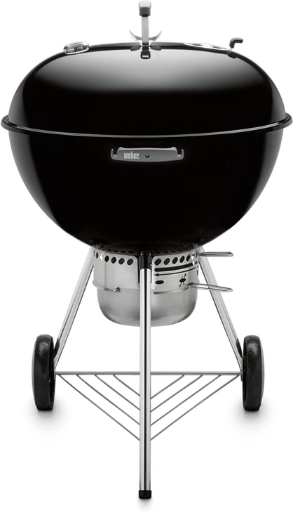 Weber 16401001 Original Kettle Premium 26 Inch Freestanding Charcoal Grill with 508 sq. in. Cooking Area Hinged Cooking Grate One Touch Cleaning System and Lid Thermometer