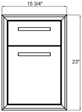 XO XOG16DRAWER 16 Inch Pro-Grade Luxury Double Drawer with