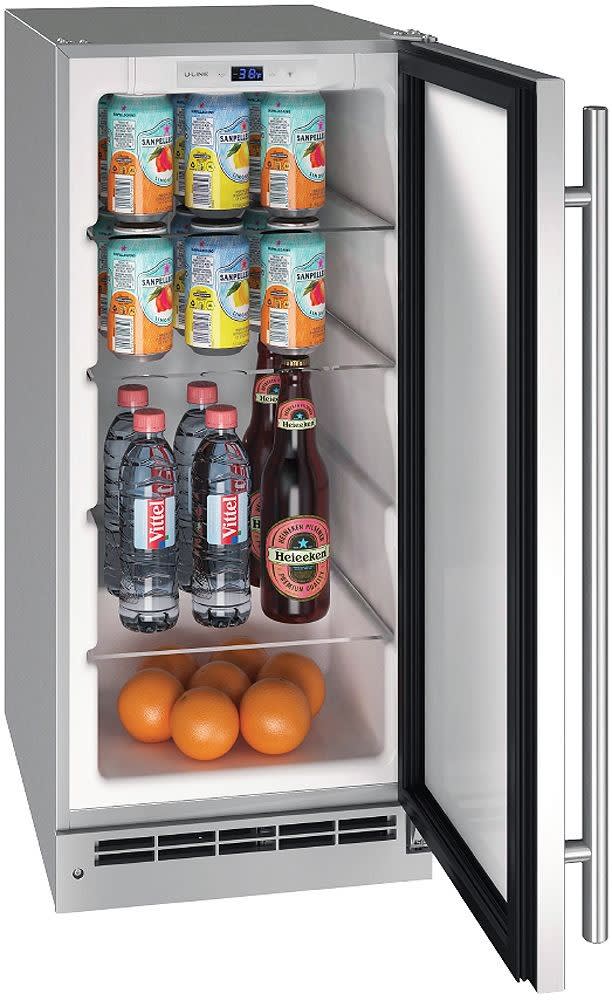 U-Line UORE115SS01A 15 Inch Outdoor Compact Refrigerator with