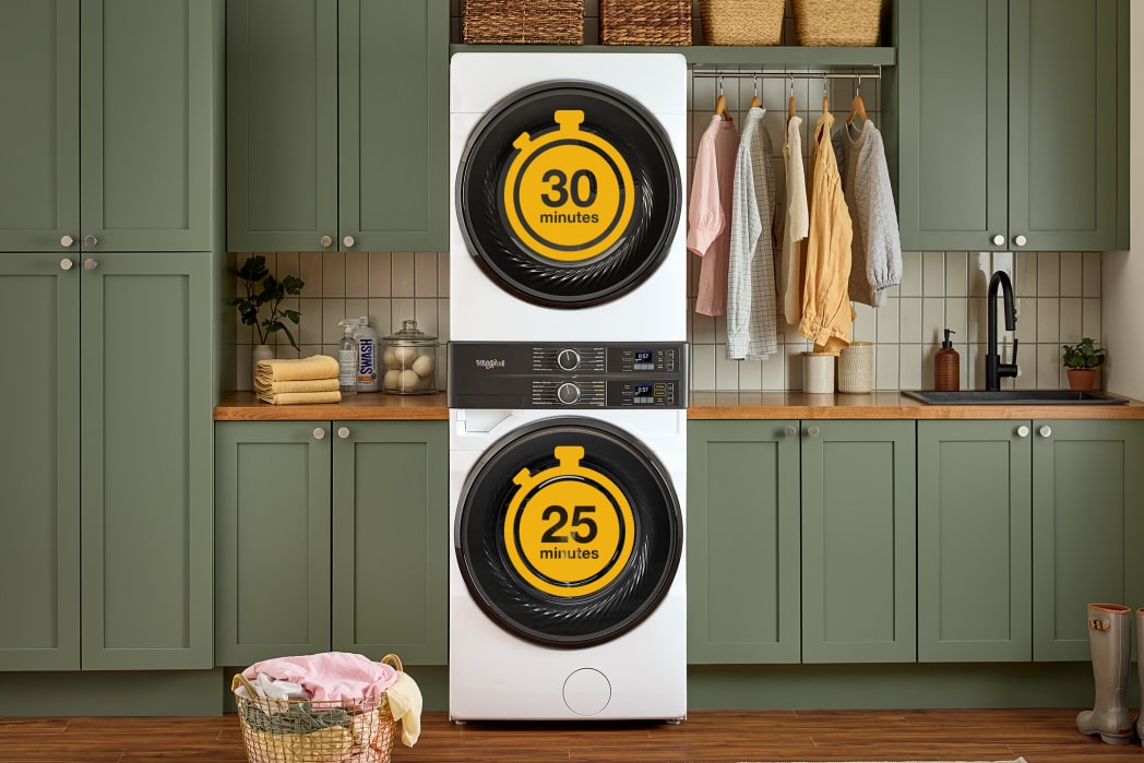 Whirlpool WGF5727TW 27 Inch Laundry Tower with 4.5 Cu. Ft. Washer