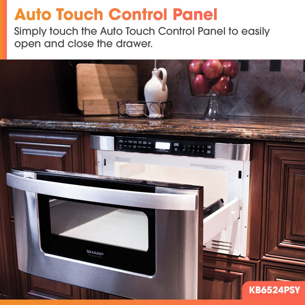 Sharp KB6524PSY 1.2 cu. ft. Microwave Drawer™ Oven with 950-Watt