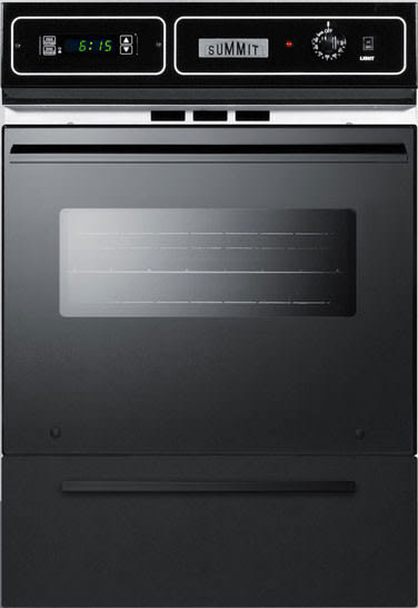 Summit TTM7212KW 24 Inch Single Gas Wall Oven with Removable Door
